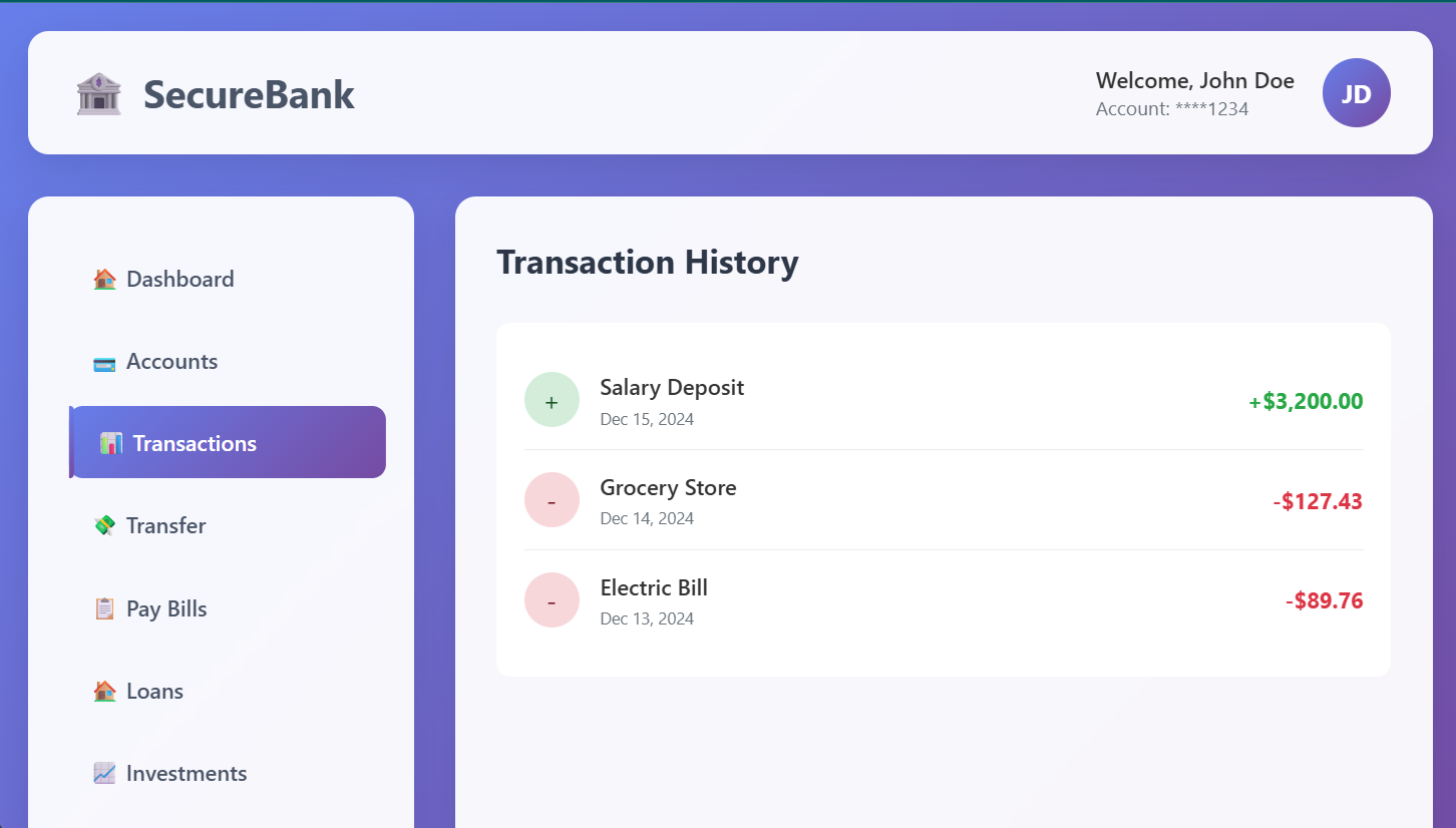 Bank System